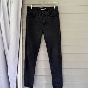 Levi Strauss & Co Black Shaping Skinny Jeans Size 28 Waist 30 Length